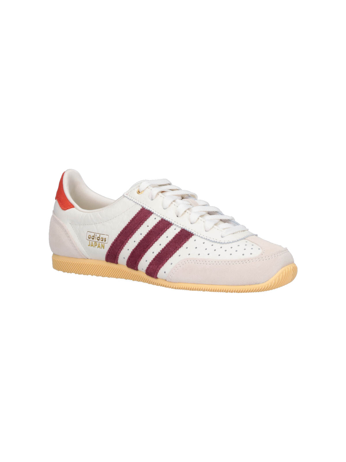 Adidas Originals Womens Offwhite Shadow Red Oran Japan Leather Low-top Trainers