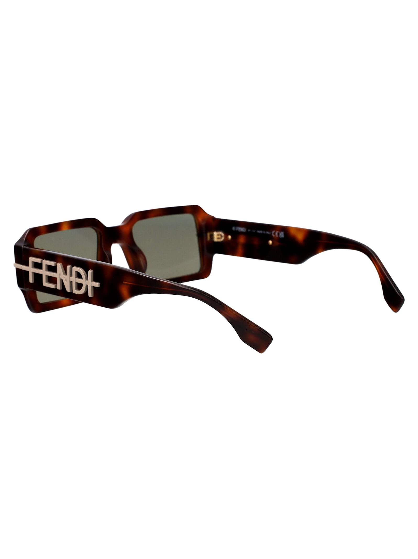 Shop Fendi Graphy Sunglasses In Havana