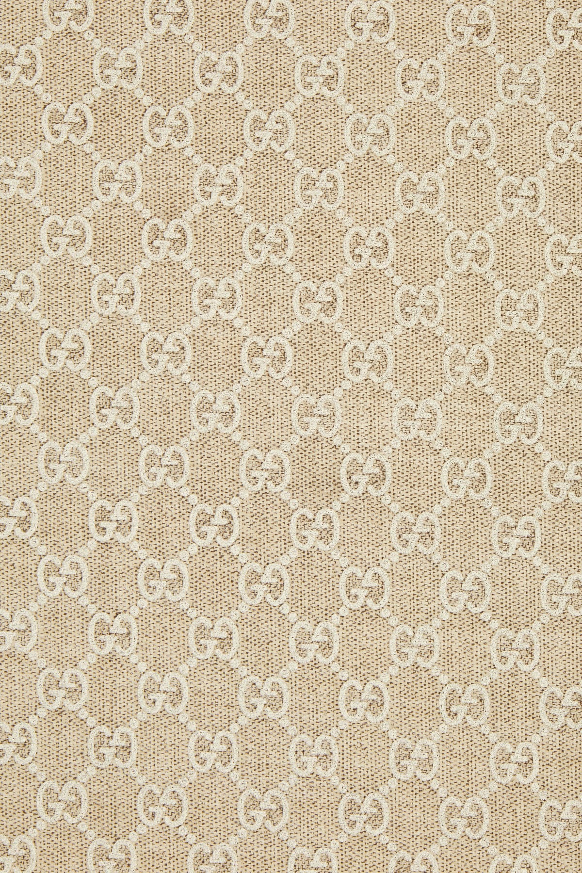 Gucci Embroidered Wool Scarf In Brown