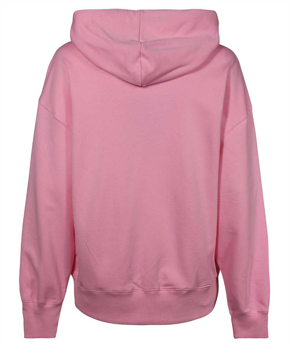 Msgm Cat-print Hoodie In Pink