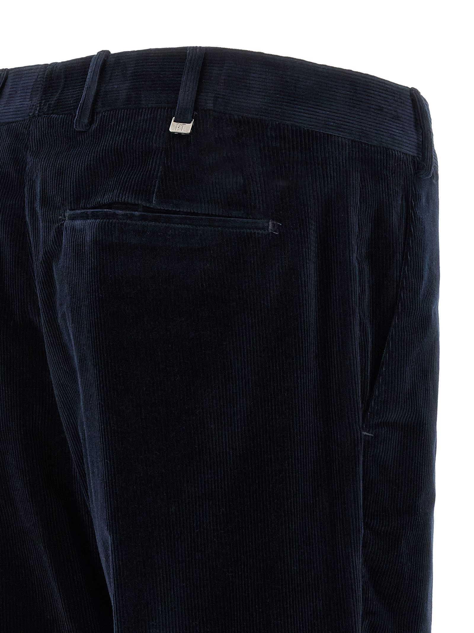 Pt Torino The Rebel Corduroy Trousers In Blue