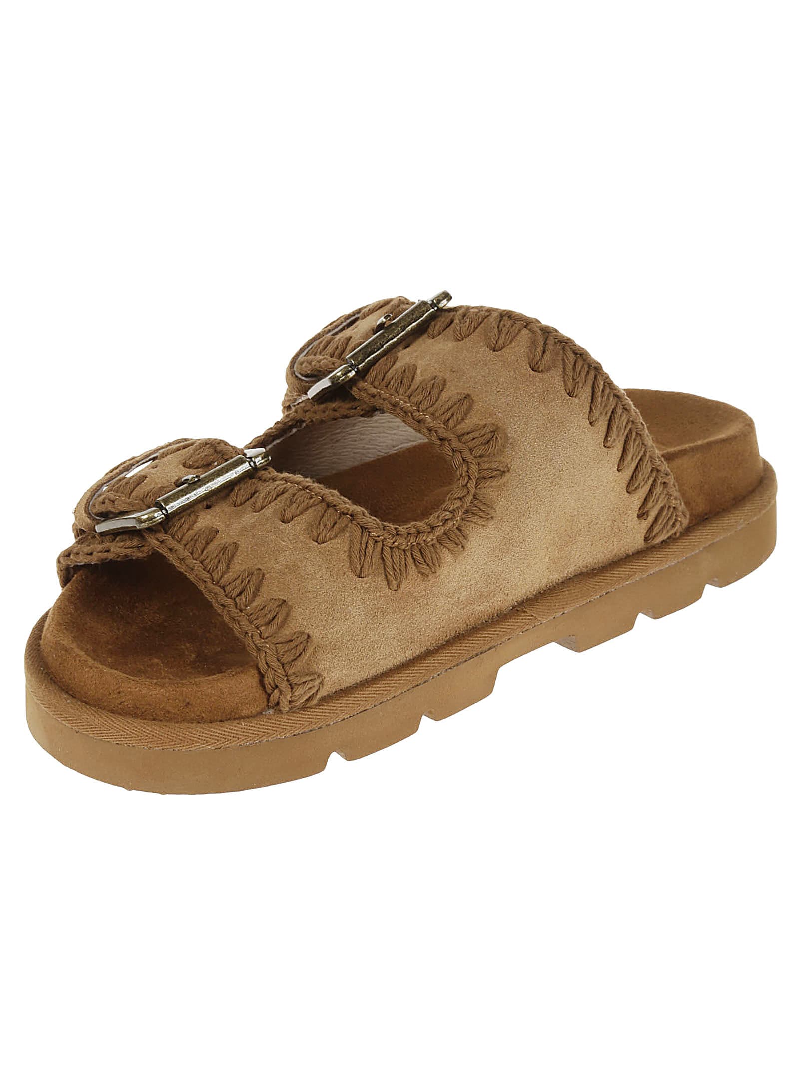 Shop Mou Low Bio Sandal Two Buckles In Cog