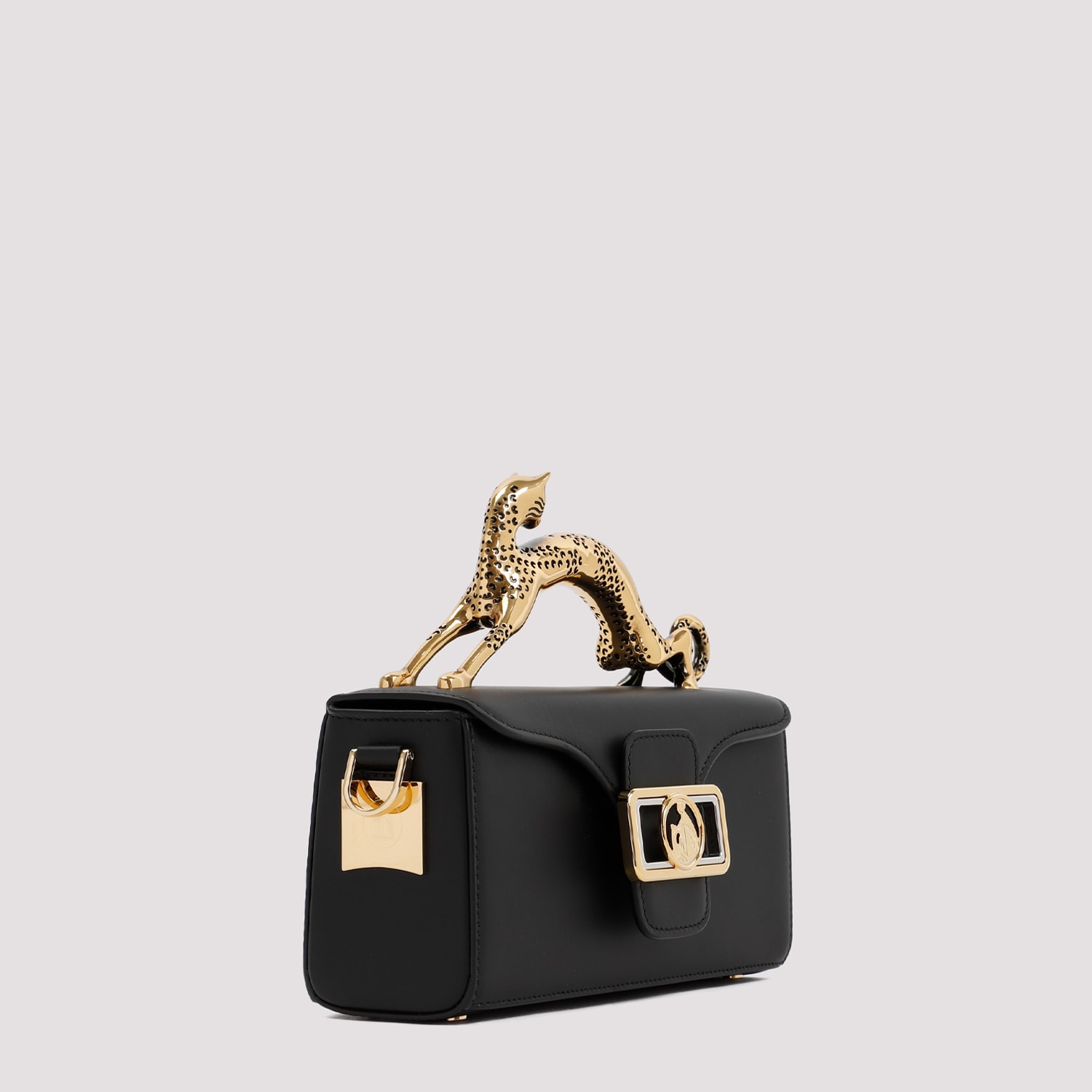 Lanvin Nano Pencil Cat Bag In Black