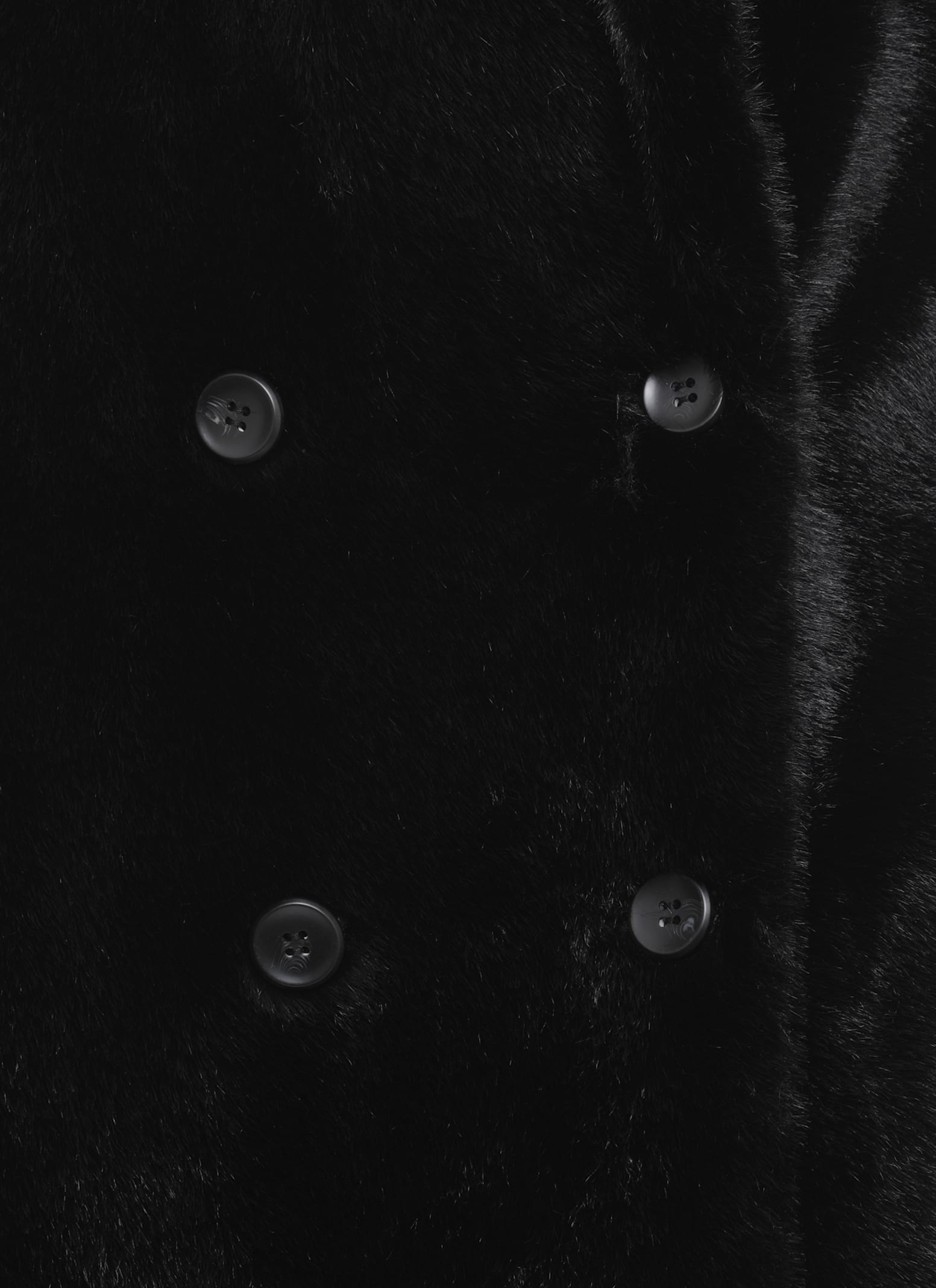 Valentini 1972 Synth Fur In Black