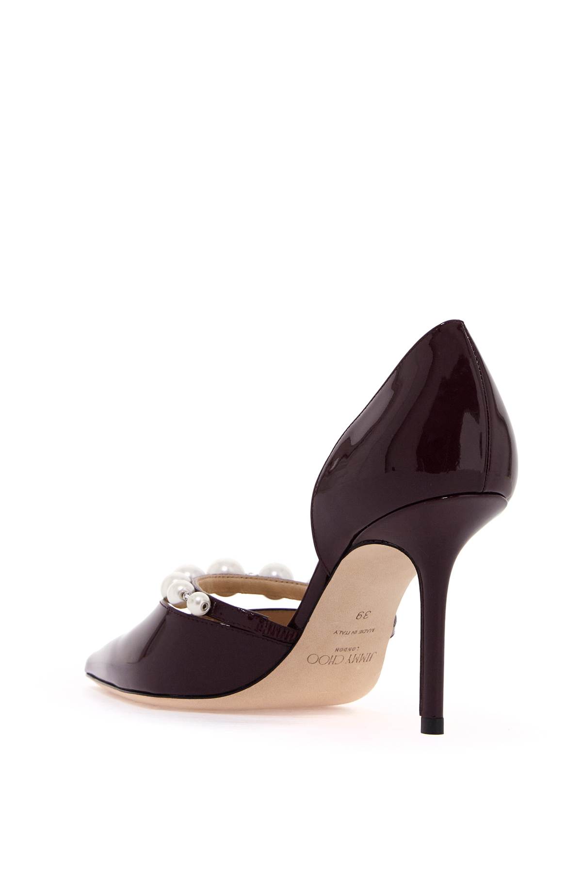 Shop Jimmy Choo Aurelie Pumps In Garnet White (purple)