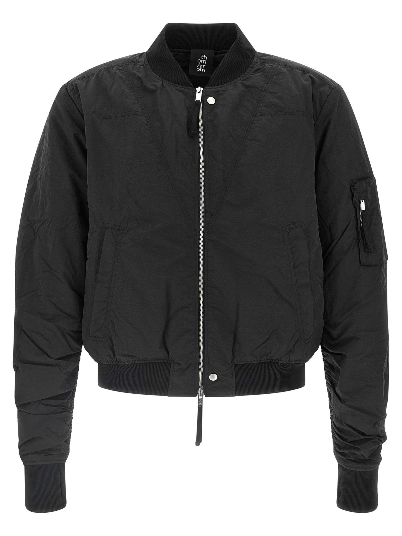 Thom Krom Ribbed M J 75 Bomber Jacket In Black