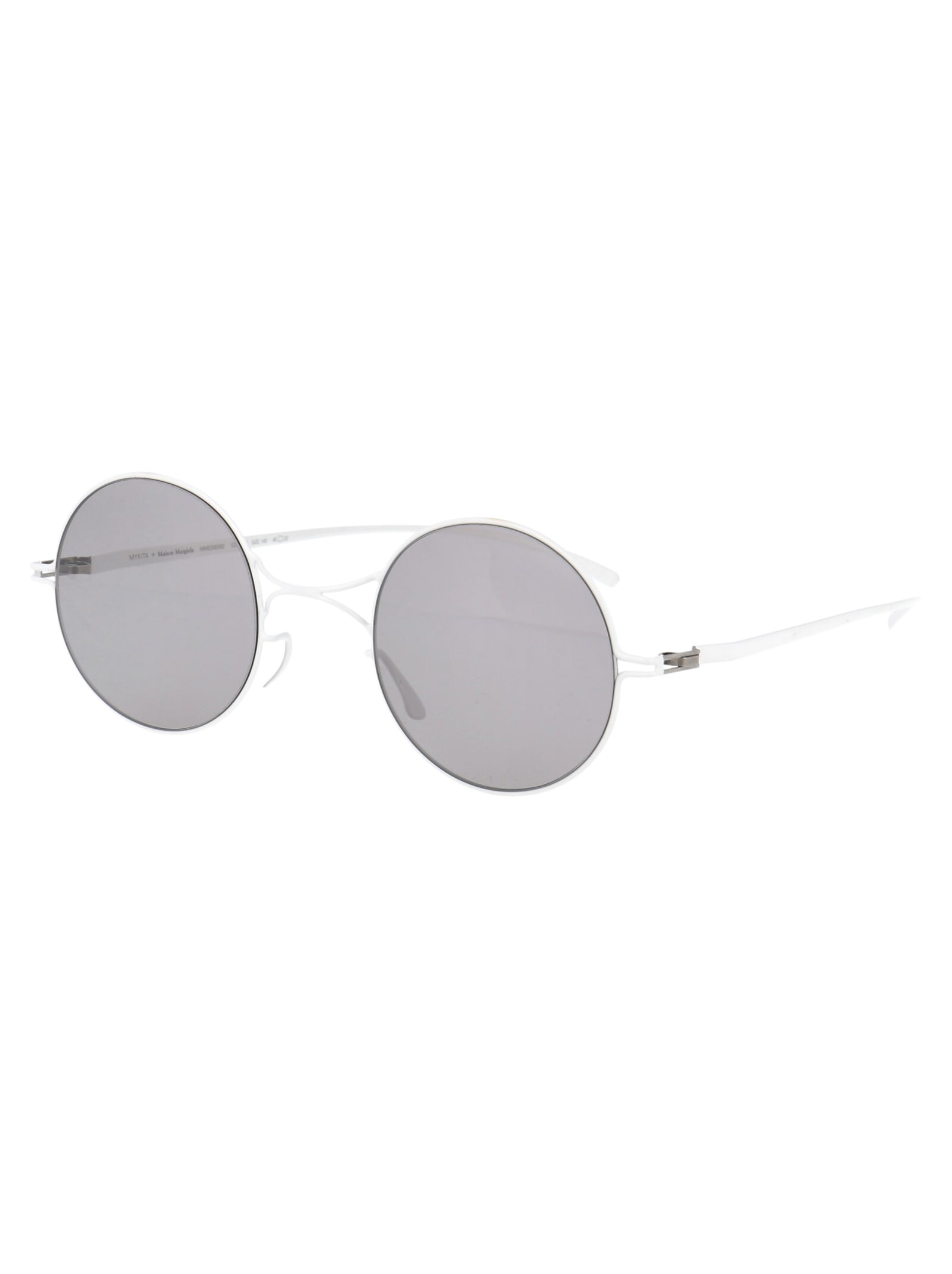 Mykita Mmesse002 Sunglasses In E13 White Warmgrey Flash