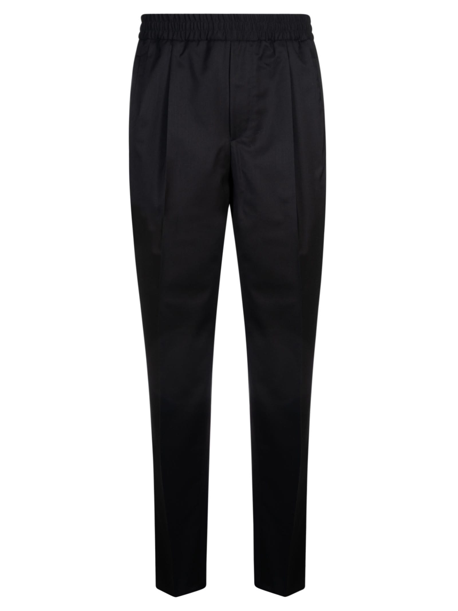 ZEGNA RIBBED WAIST TROUSERS 