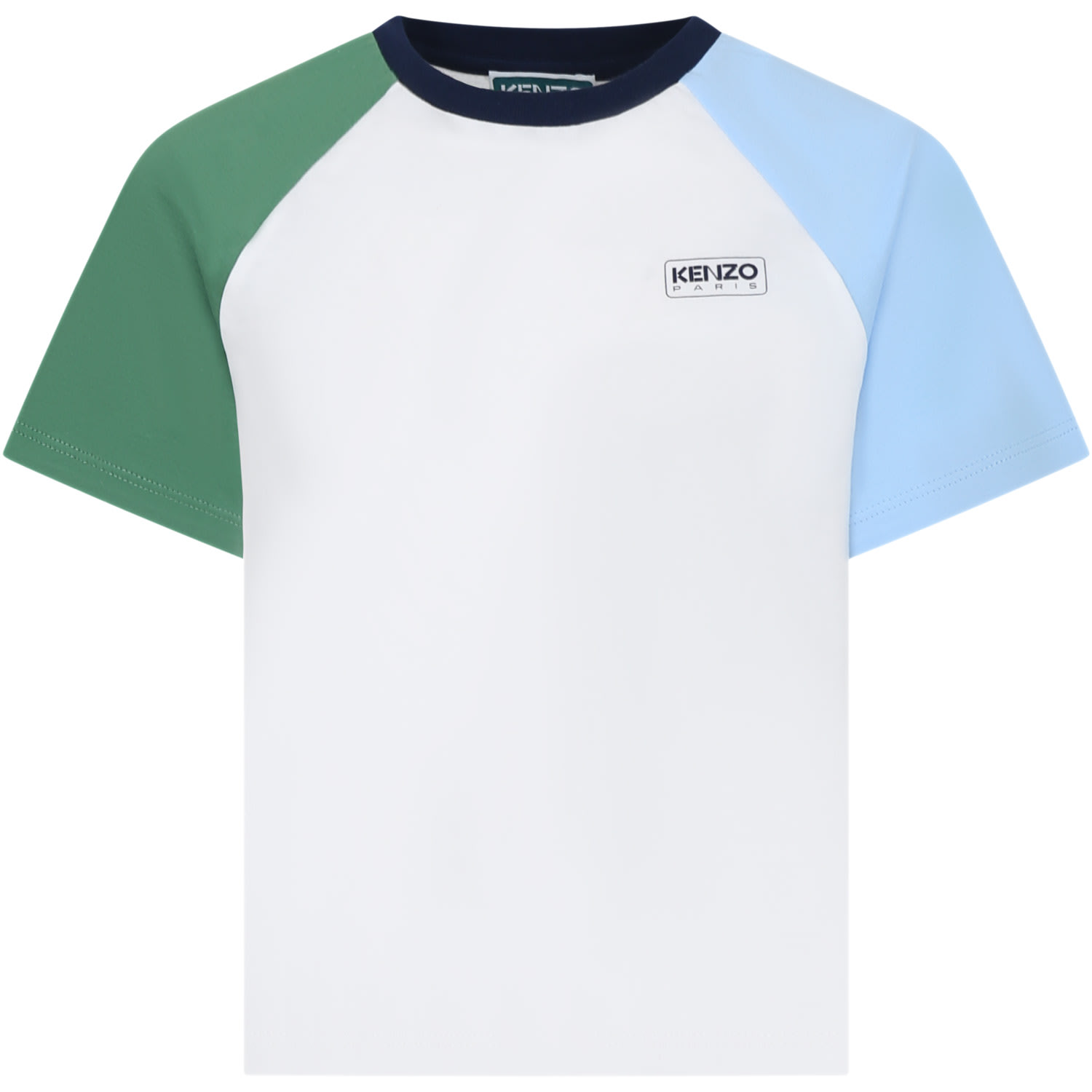 Kenzo Multicolor T-shirt For Kids With Logo