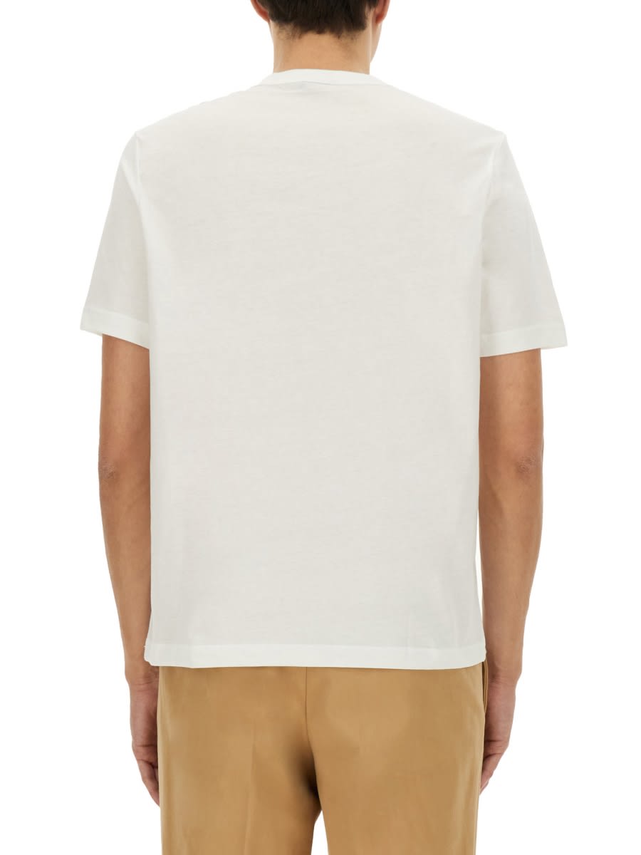 Shop Ps By Paul Smith Tape Skull T-shirt In White