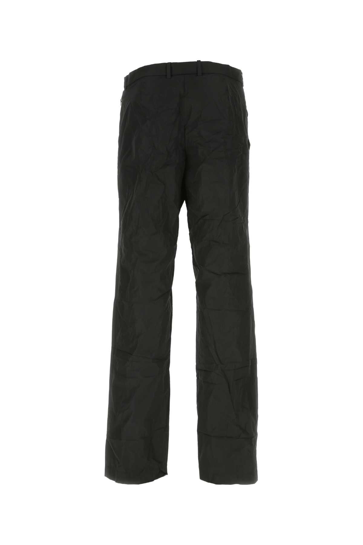 Balenciaga Black Polyester Pant In 1000