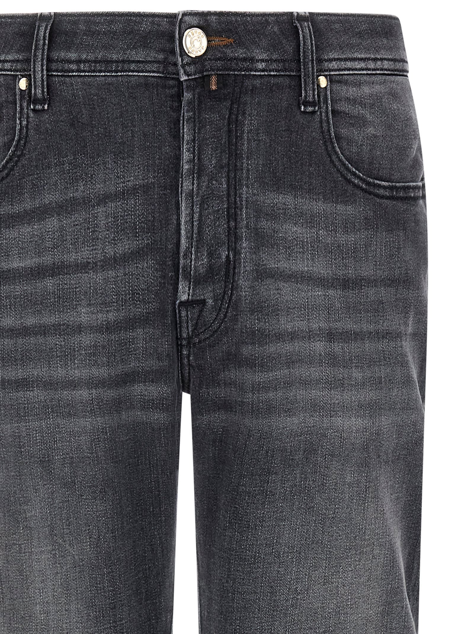 Jacob Cohen Distressed Denim Trousers Five Pockets In Multi