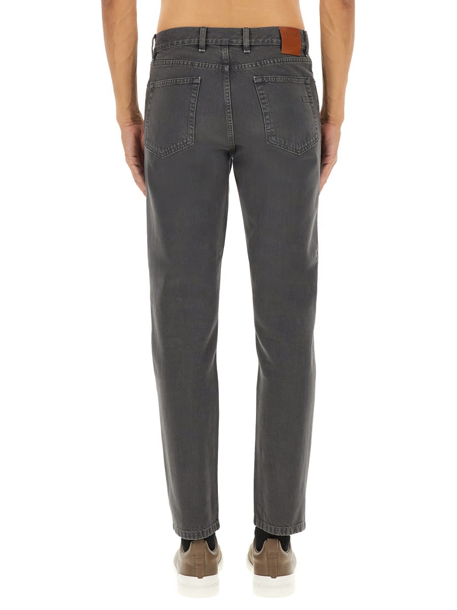 Zegna Denim Pants In Black