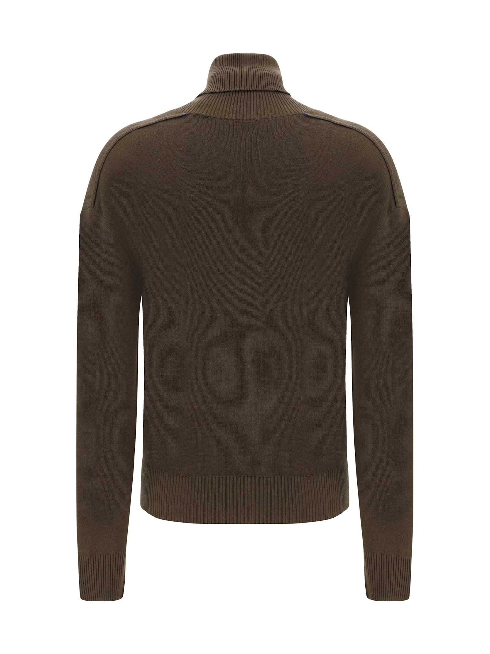 Shop Burberry Turtleneck Sweater In Military