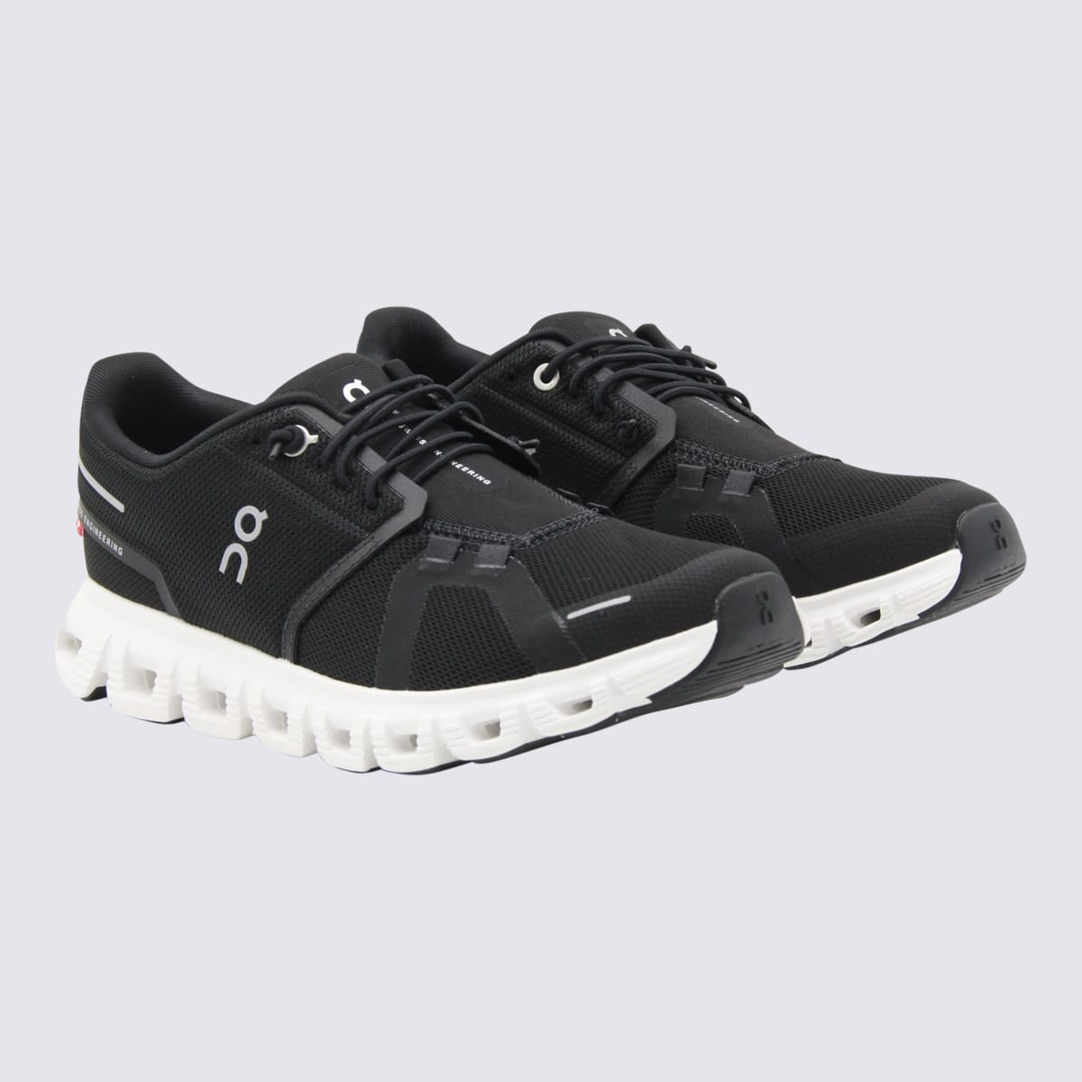 On Black And White Cloud 6 Sneakers In Black