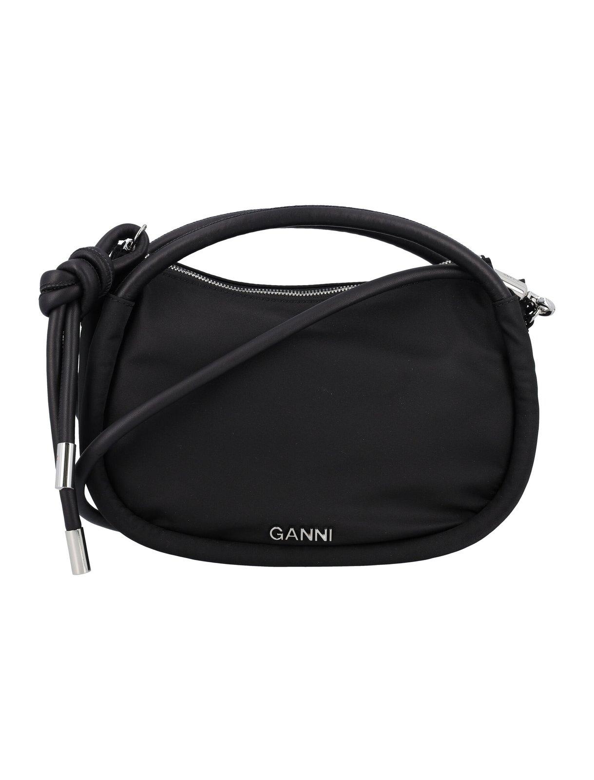 Ganni Knot-detailed Top Handle Bag