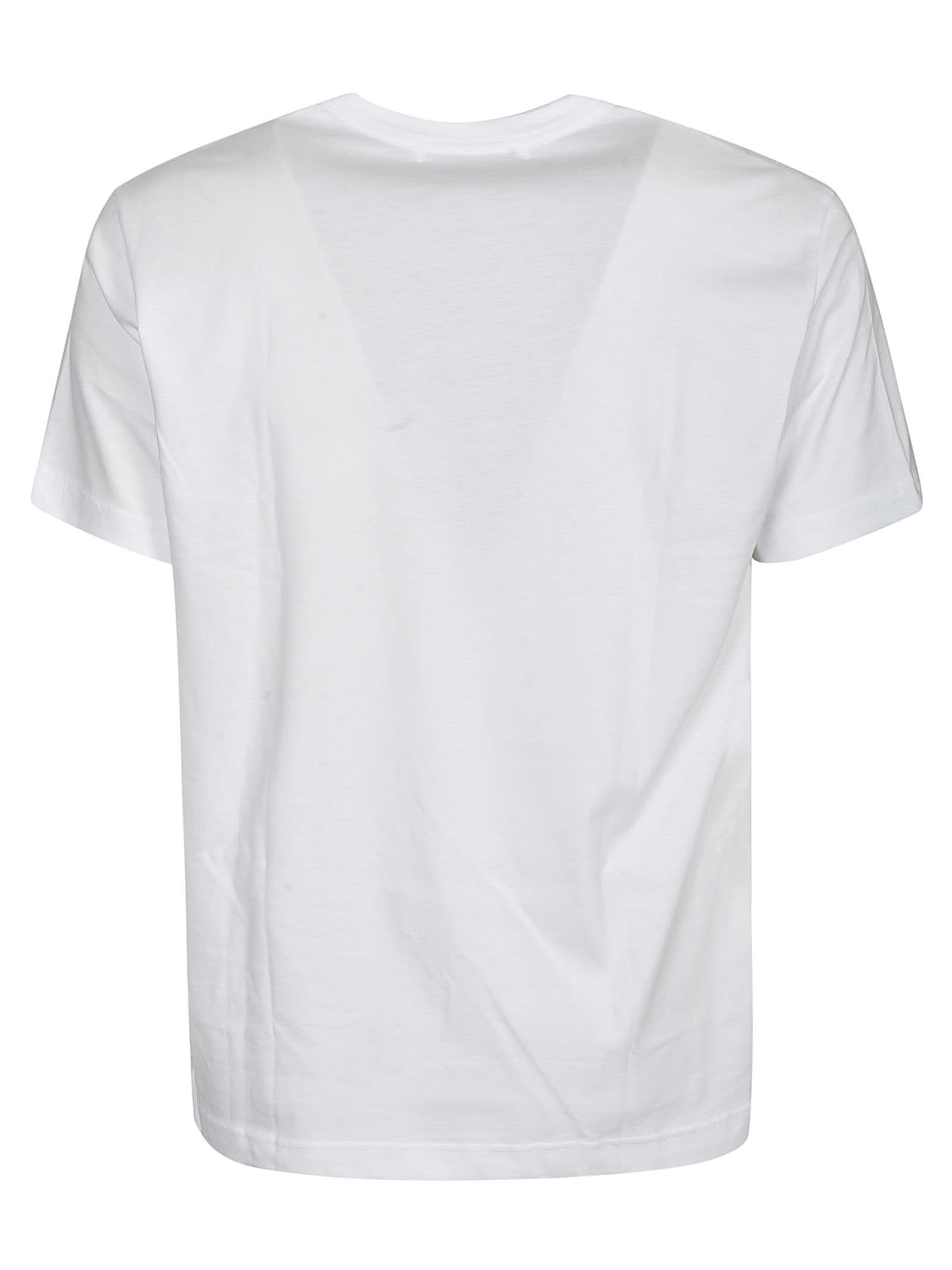 Shop Comme Des Garçons Graphic Print Regular T-shirt In White