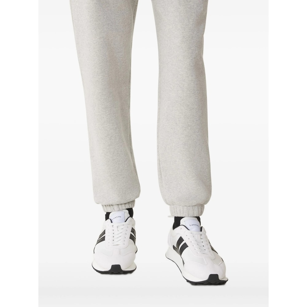 Lanvin Bumpr Color-blocked Sneakers In White