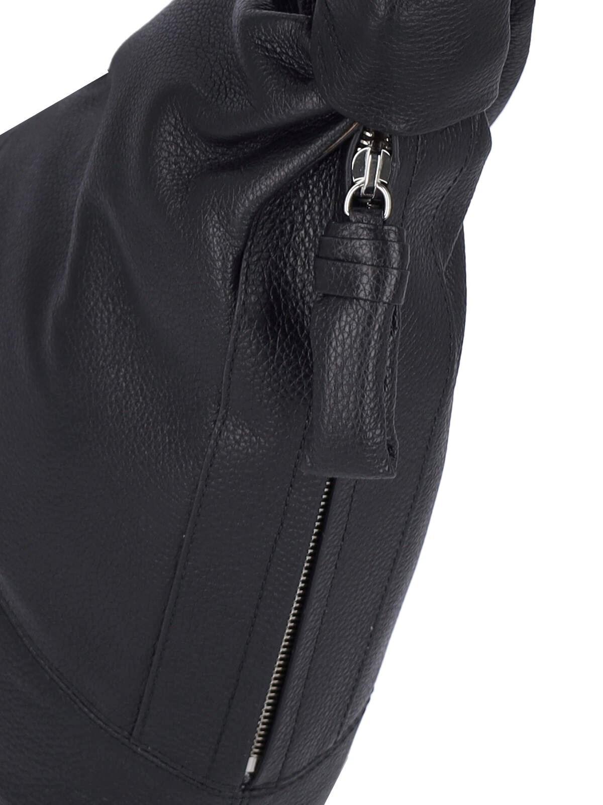Lemaire Croissant Large Shoulder Bag In Black