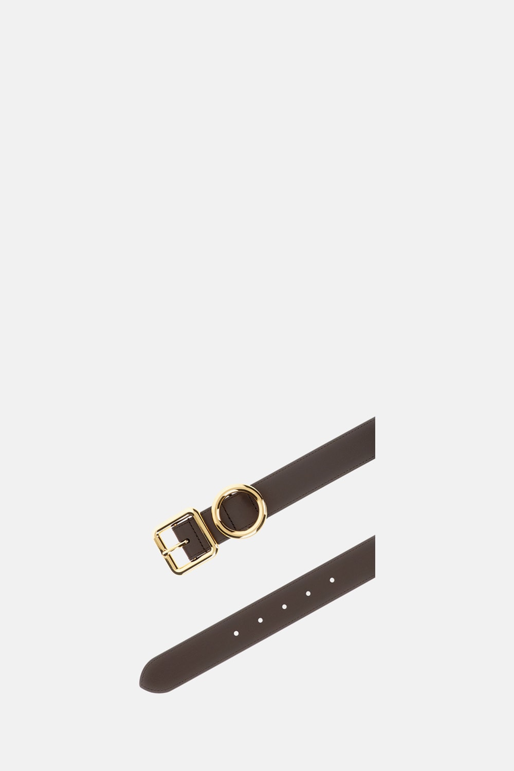 Jacquemus Round And Square Buckle Belts In Brown