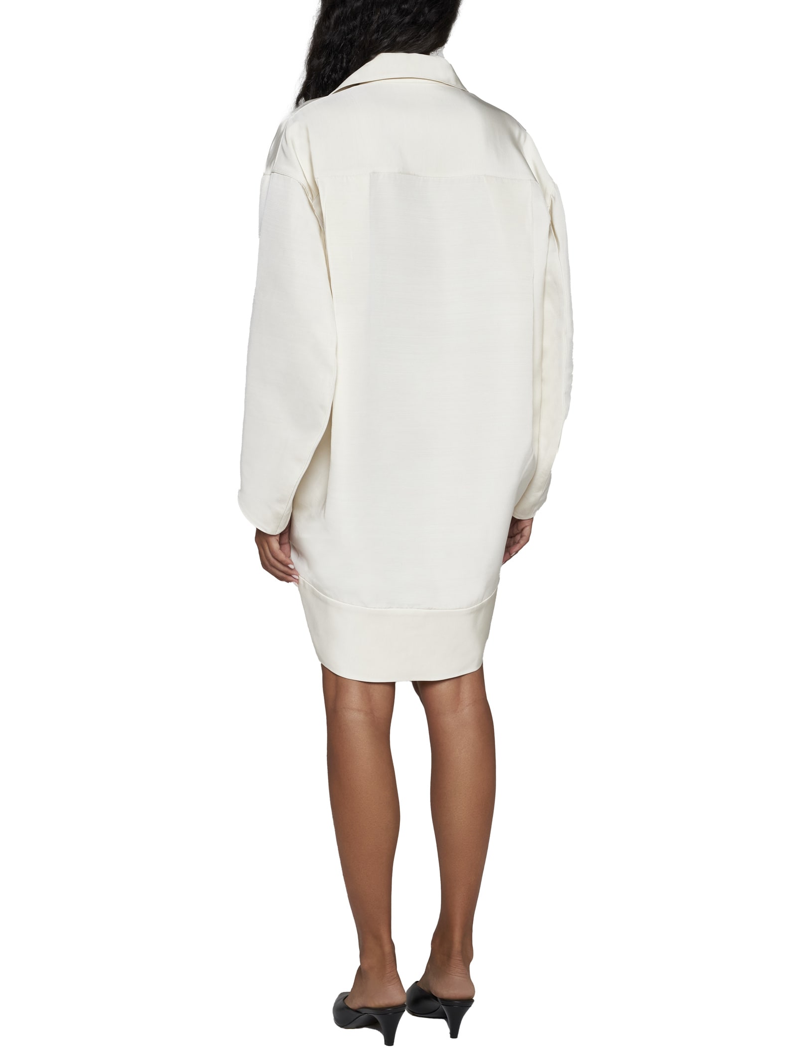 Shop Khaite Dress In White