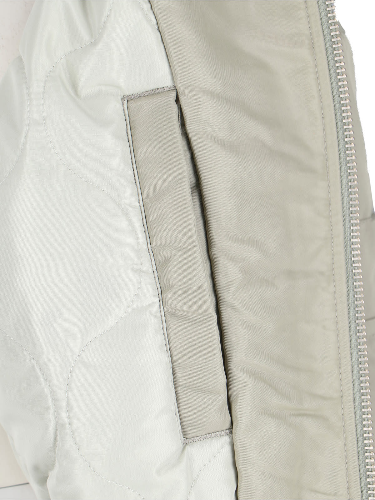 Entire Studios Broad Zip Bomber Jacket In Green