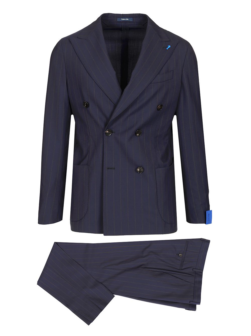 Double-breasted Pinstriped Suit