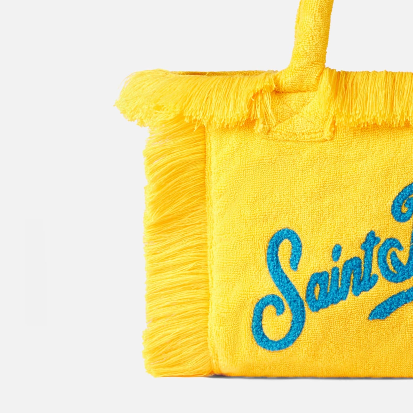 MC2 SAINT BARTH COLETTE YELLOW TERRY HANDBAG
