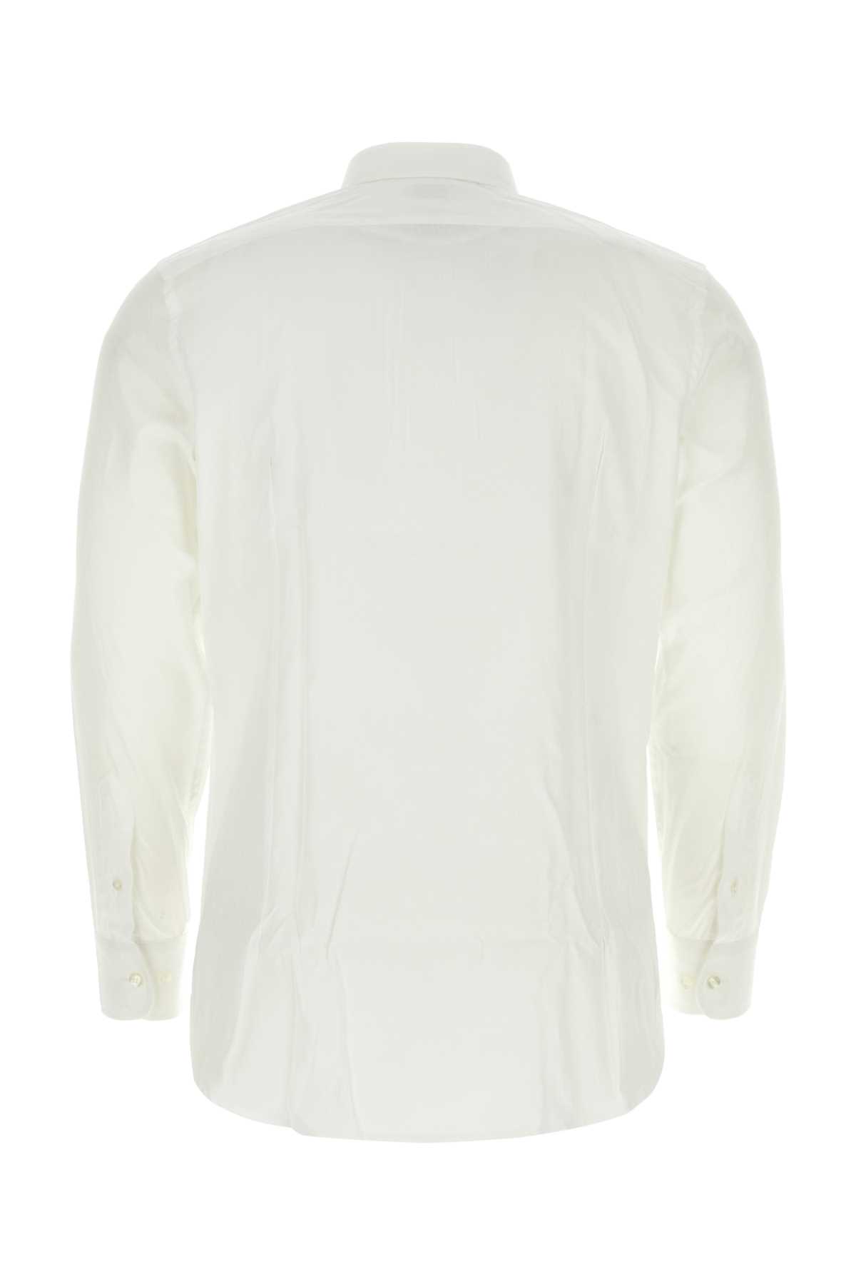 Shop Etro White Poplin Shirt