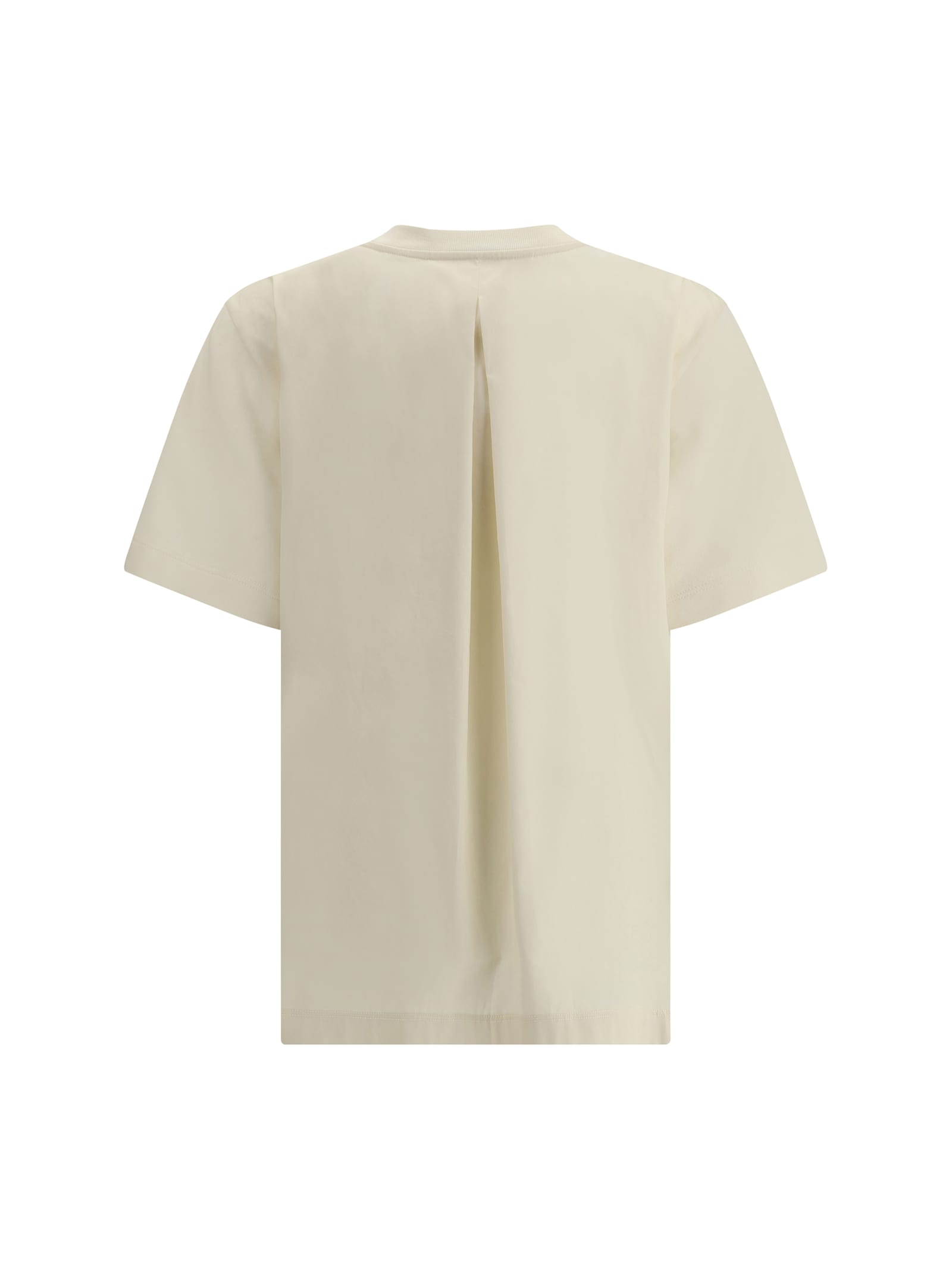 Moncler Women T-shirt With Side Slits In 050