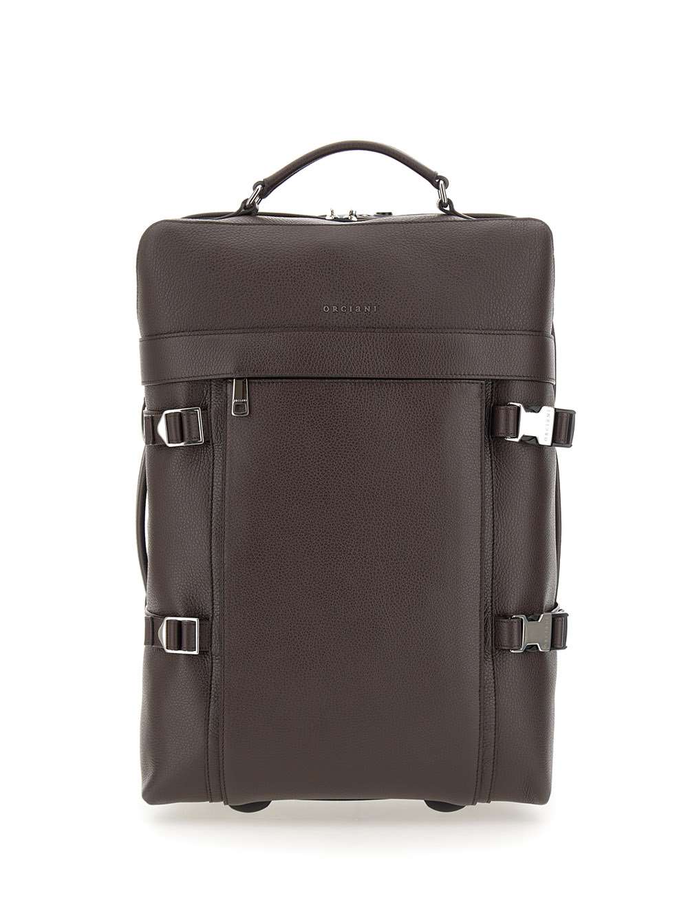 Shop Orciani Micron Trolley In Brown