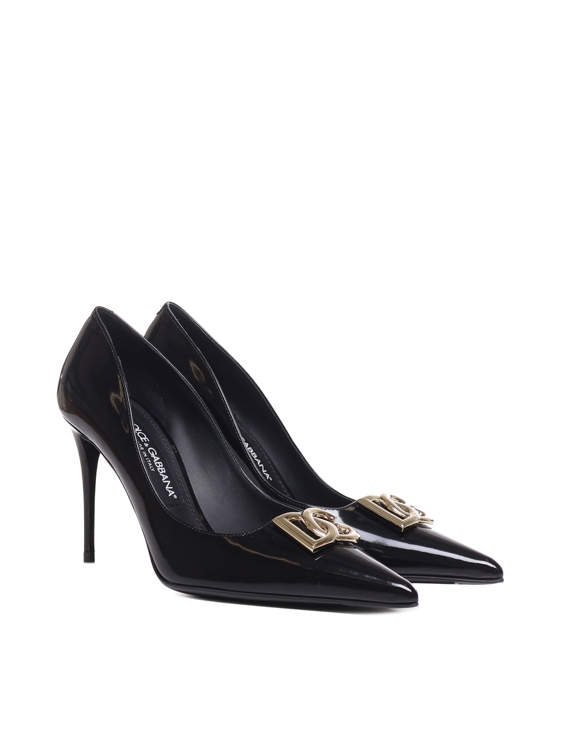 Shop Dolce & Gabbana Calfskin Décolleté In Black