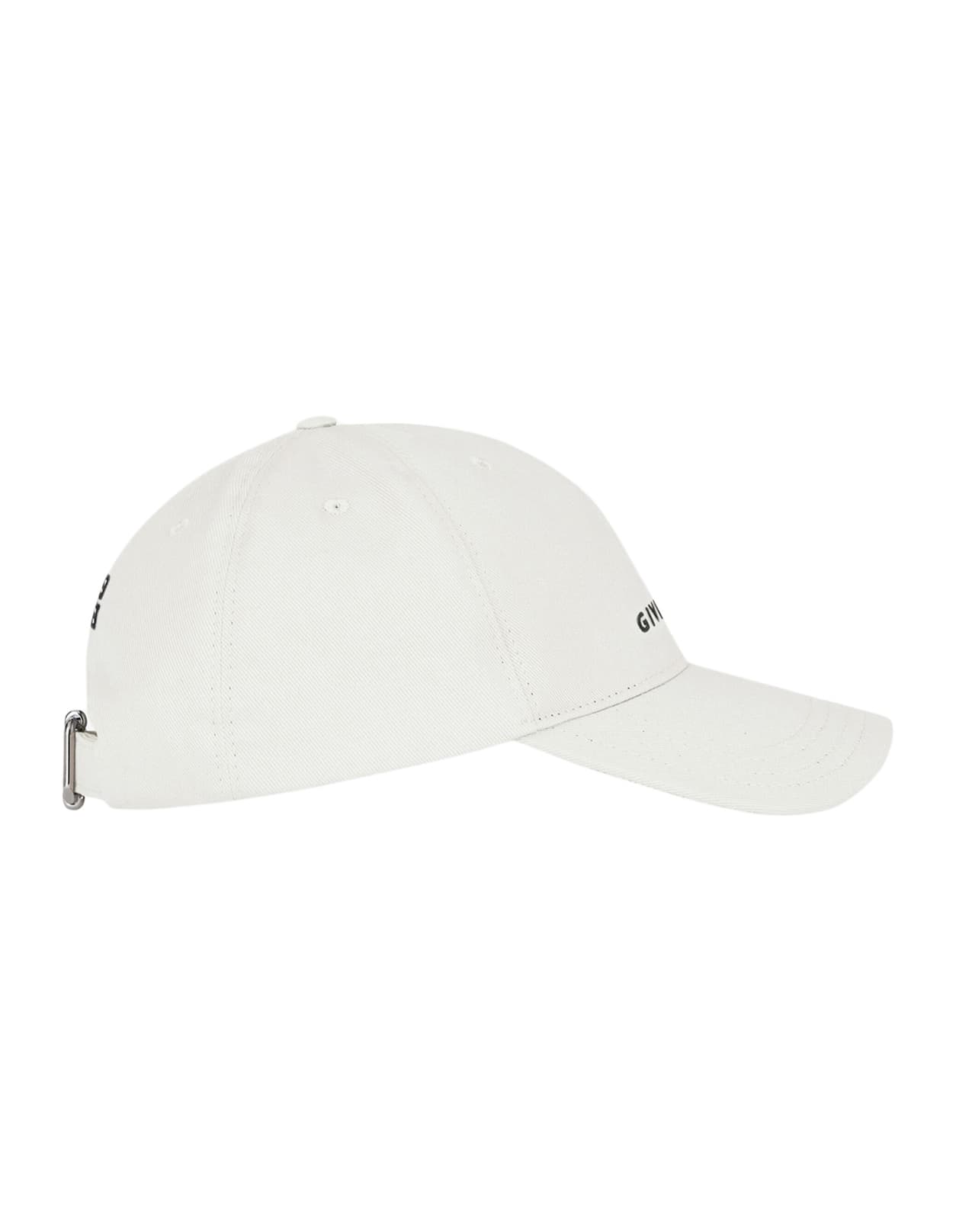 Shop Givenchy Stone Grey Baseball Hat With  4g Embroidery