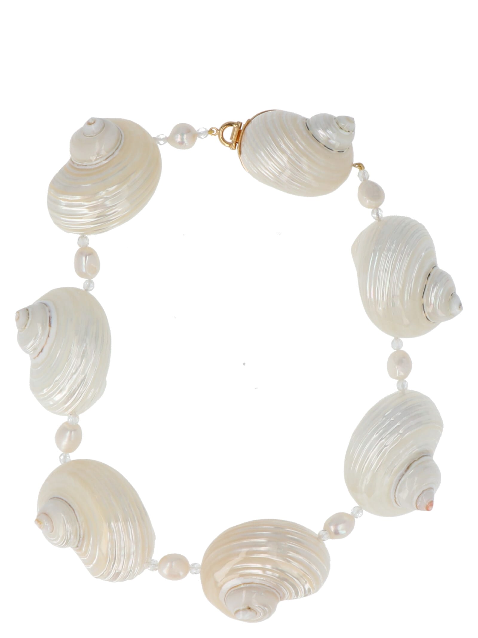 Prada shell Pearl Necklace
