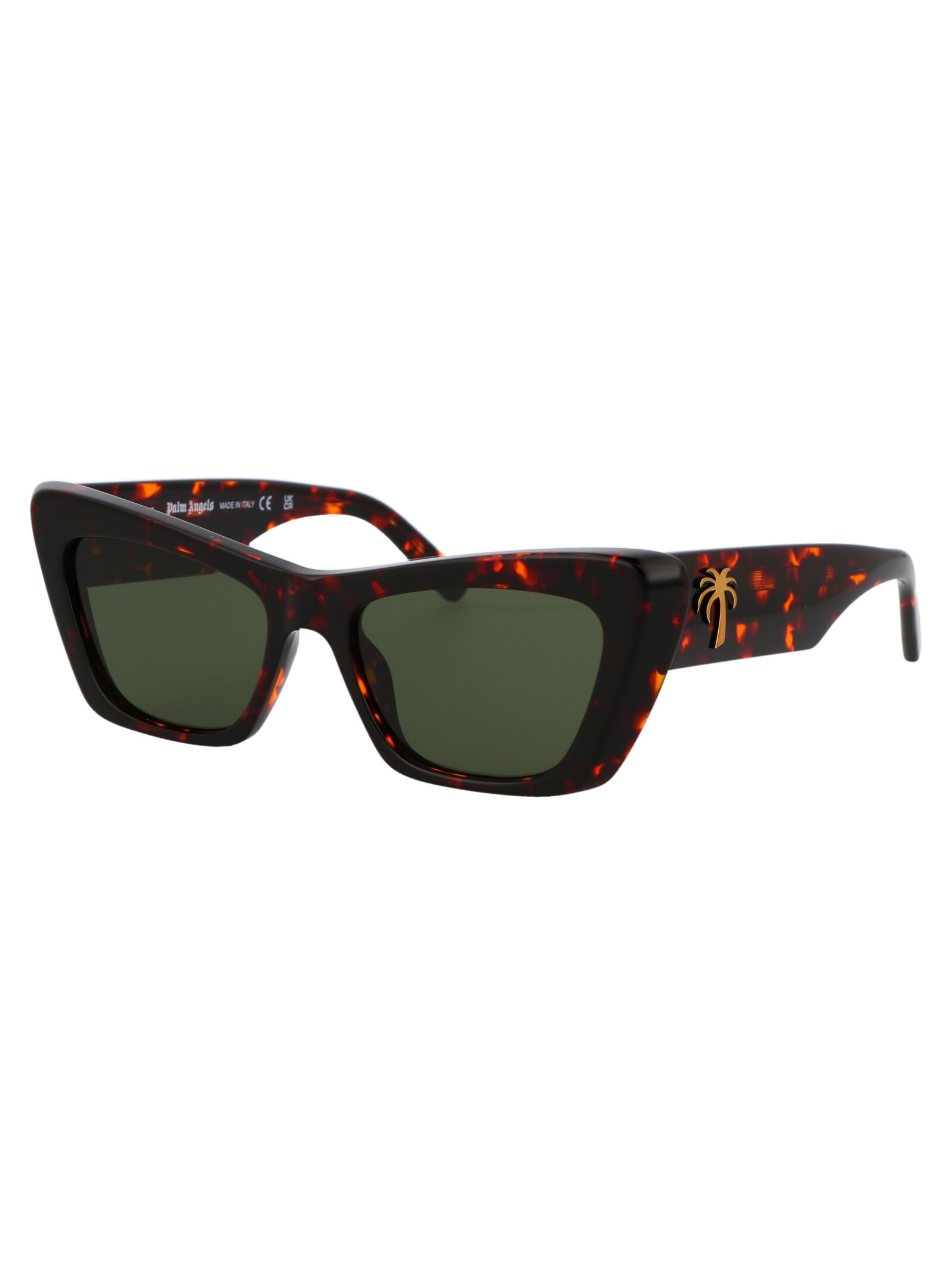 Shop Palm Angels Hermosa Sunglasses In 6055 Dark Havana