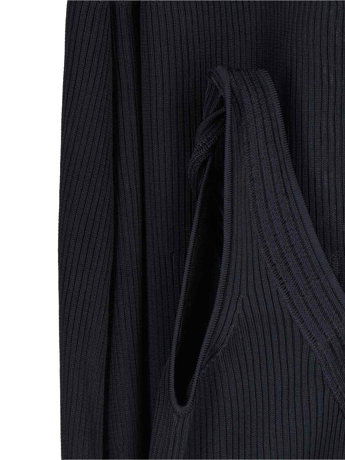 Calvin Klein Ribbed Texture Scoop Neckline Sleeveless Maxi Dress In Blue