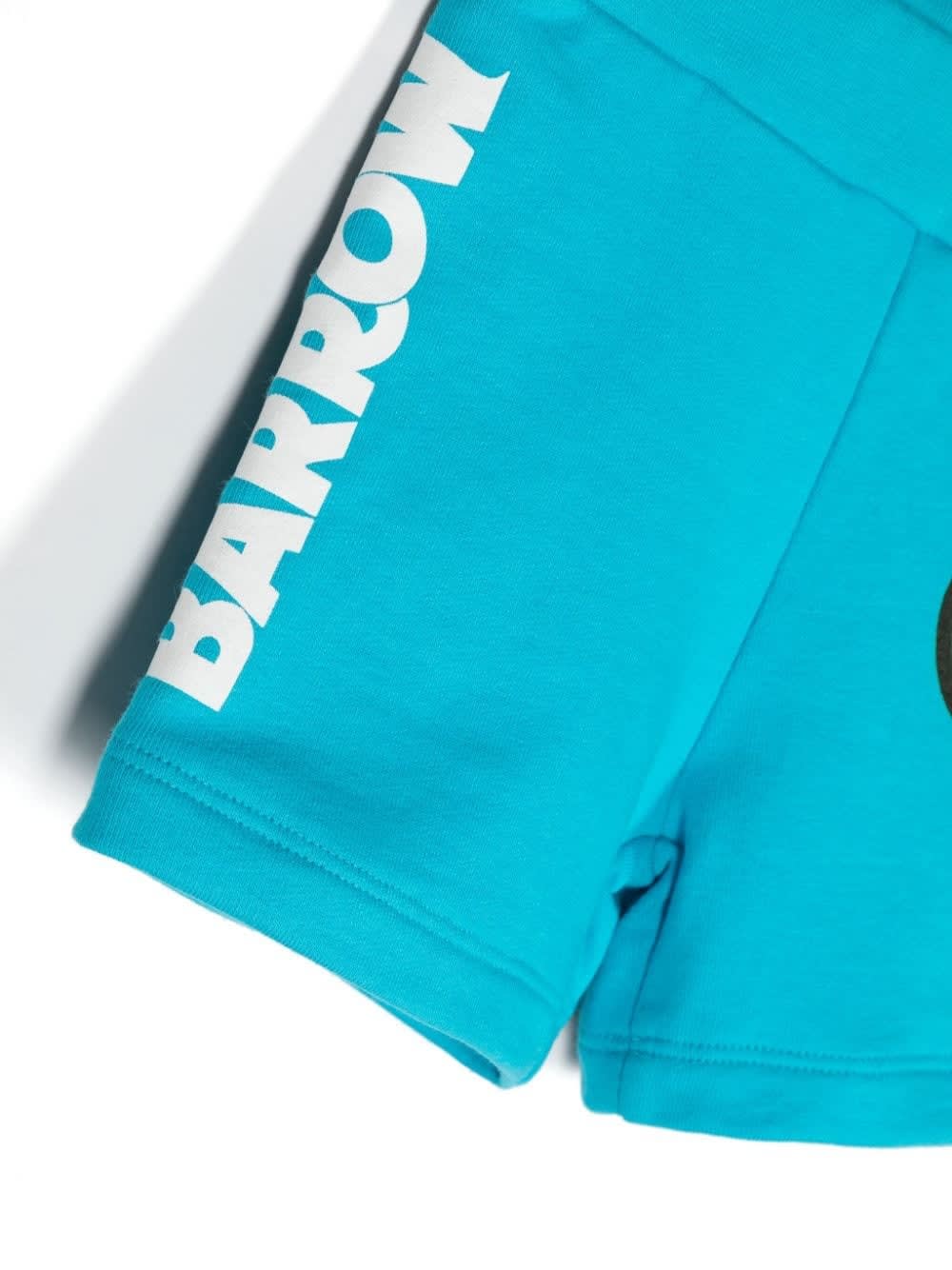 Shop Barrow Shorts Con Logo In Light Blue