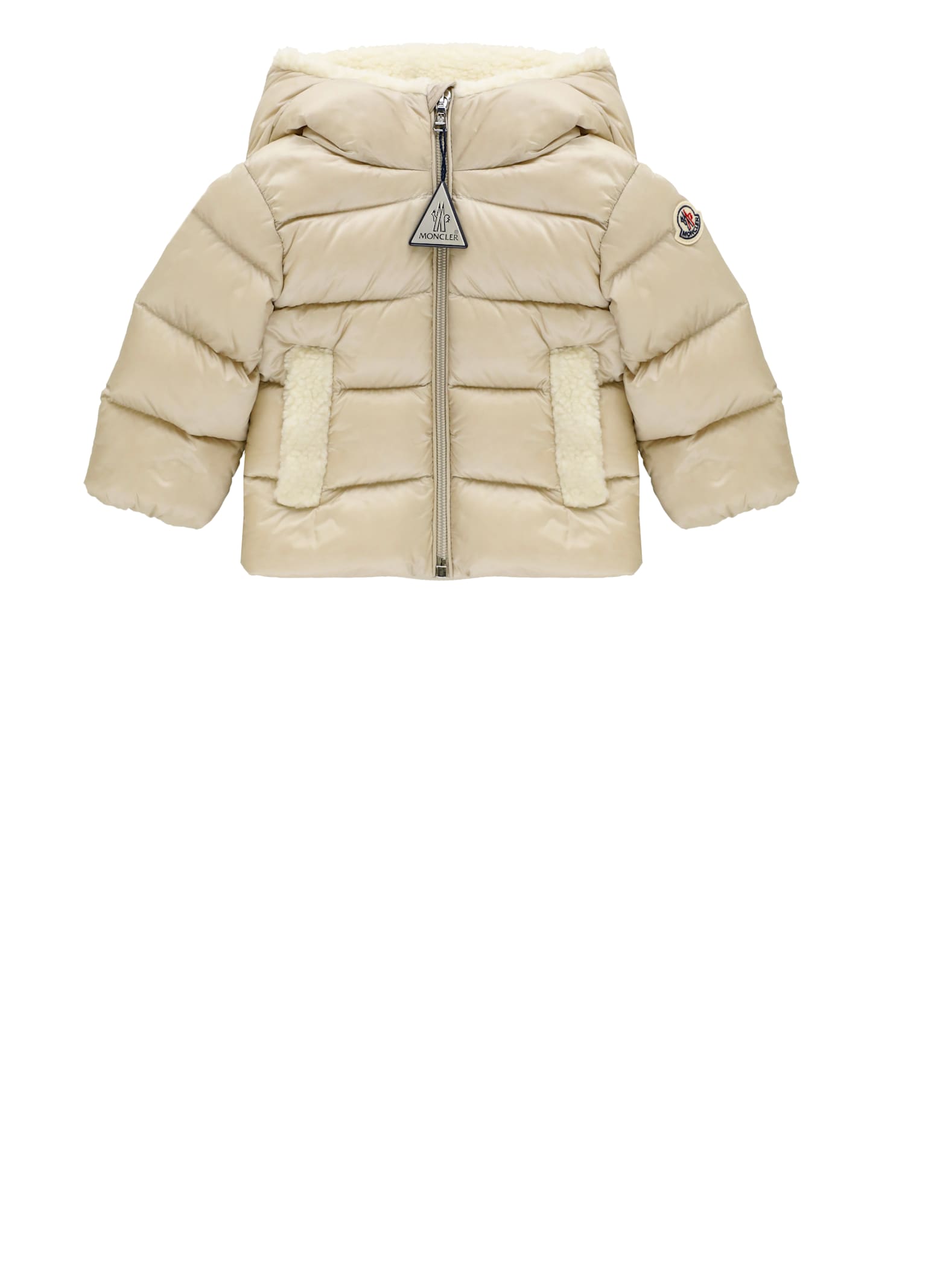 Moncler Borgan Jacket In Neutral
