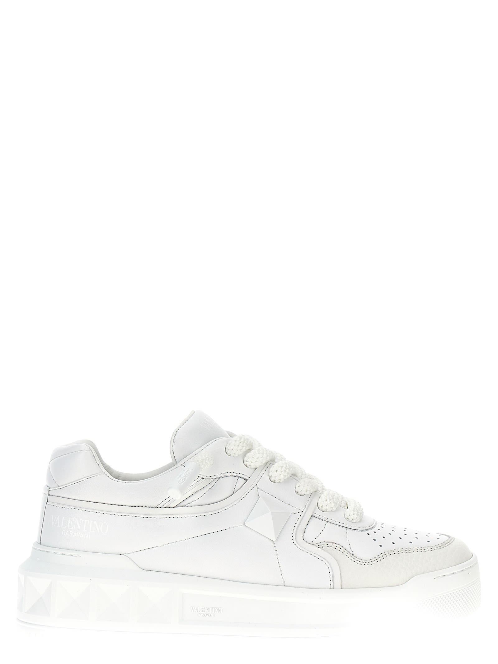 Shop Valentino Garavani One Stud Xl Sneakers In White