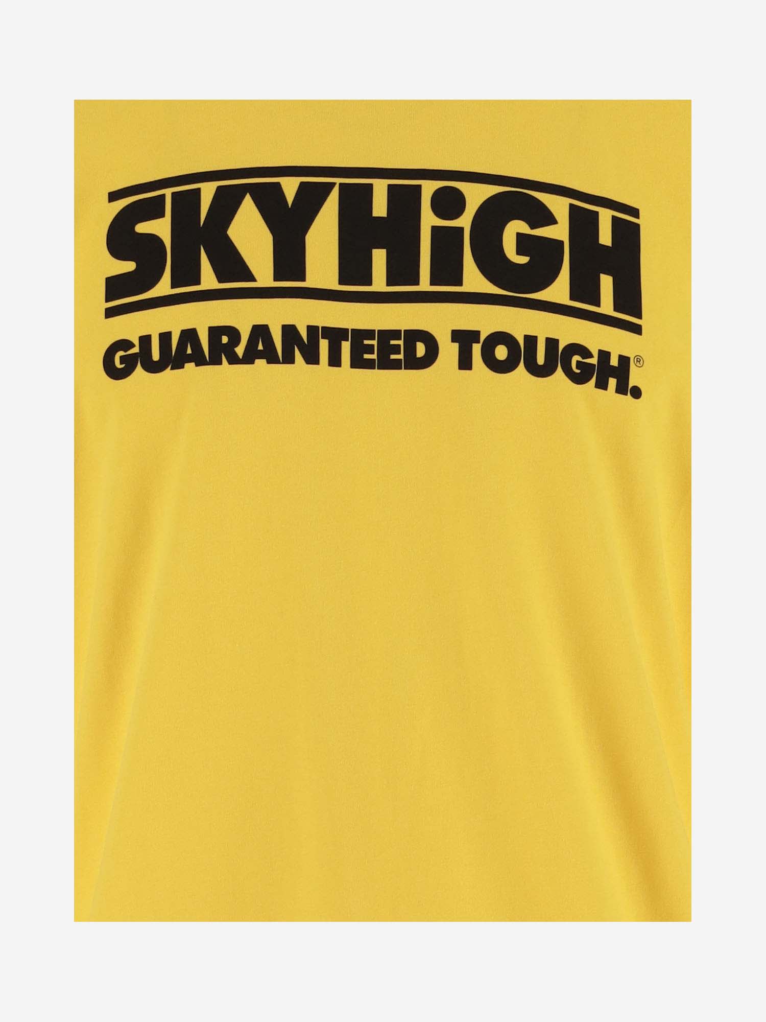 Shop Sky High Farm Cotton T-shirt With Logo In Yellow