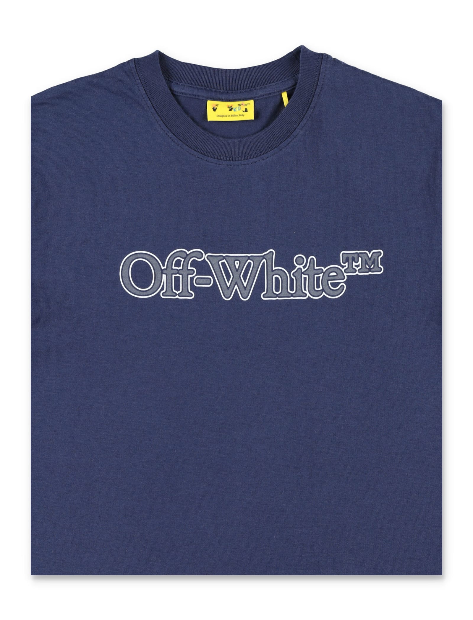 Shop Off-white Big Bookish T-shirt In Blue