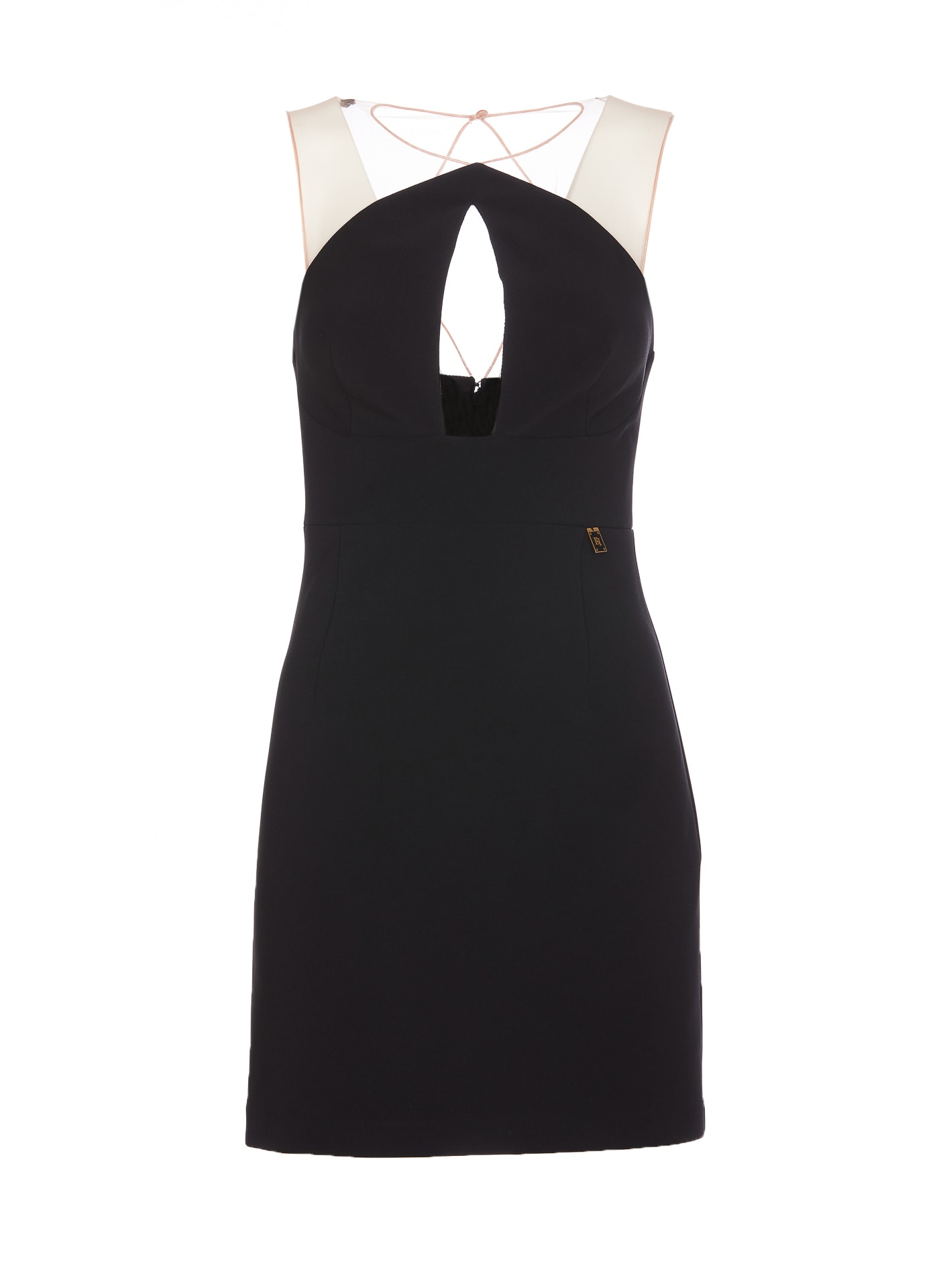 Shop Elisabetta Franchi Mini Dress In Black