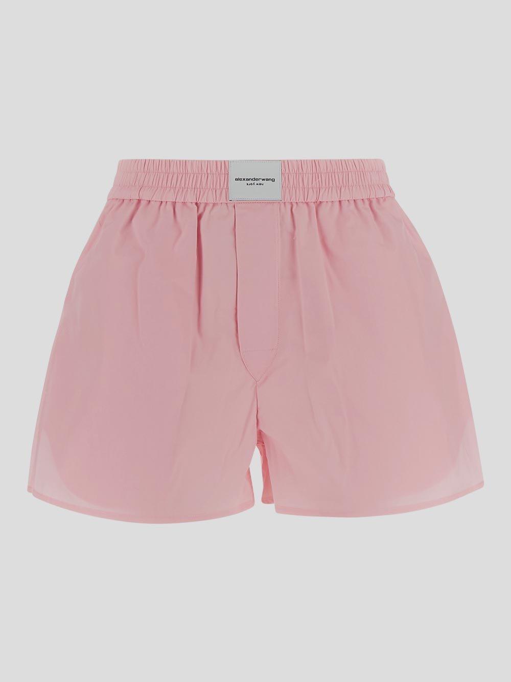 Shop Alexander Wang Pleated Shorts In Light Pink