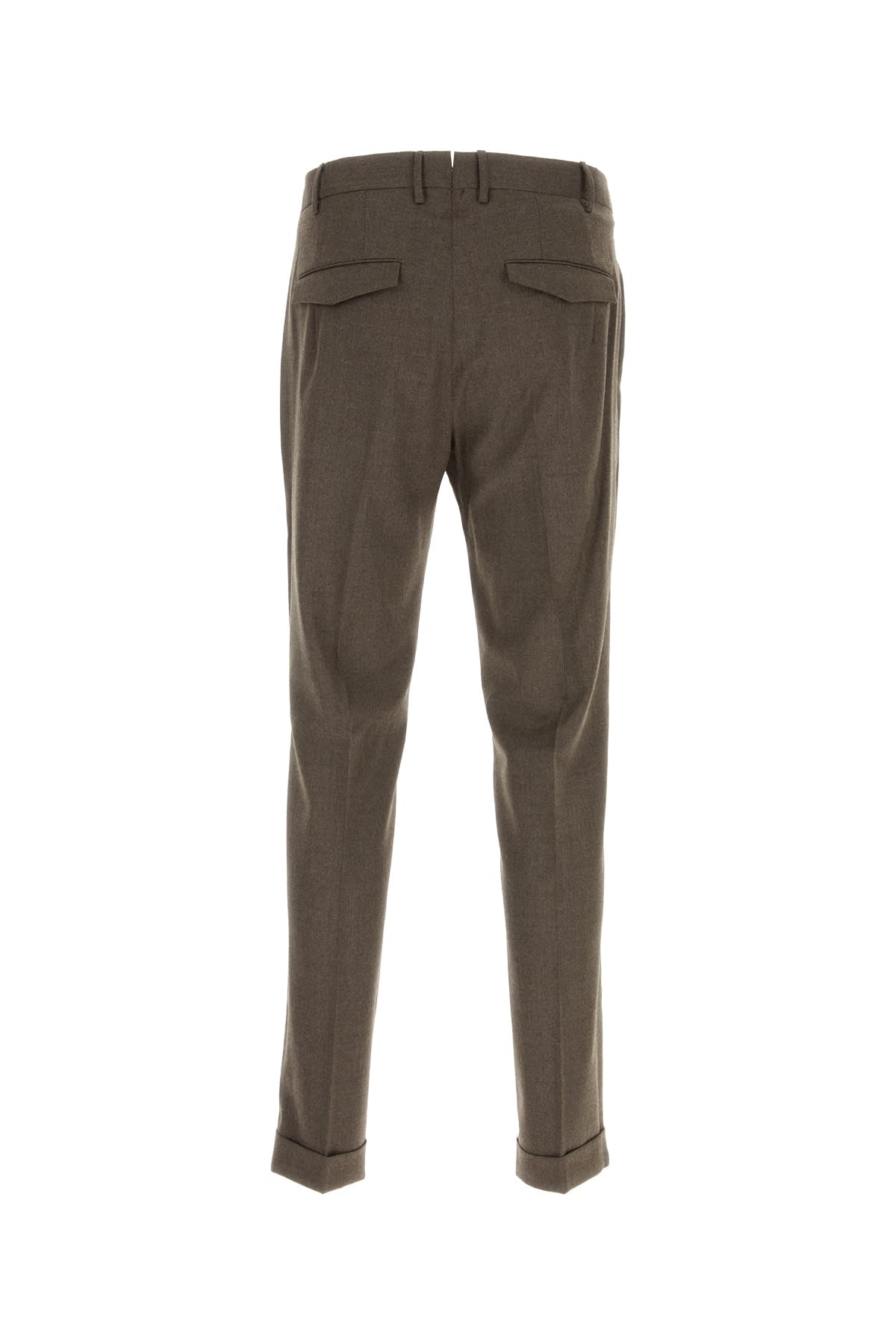 Pt Torino Master-fit Cotton-blend Trousers In Tobacco