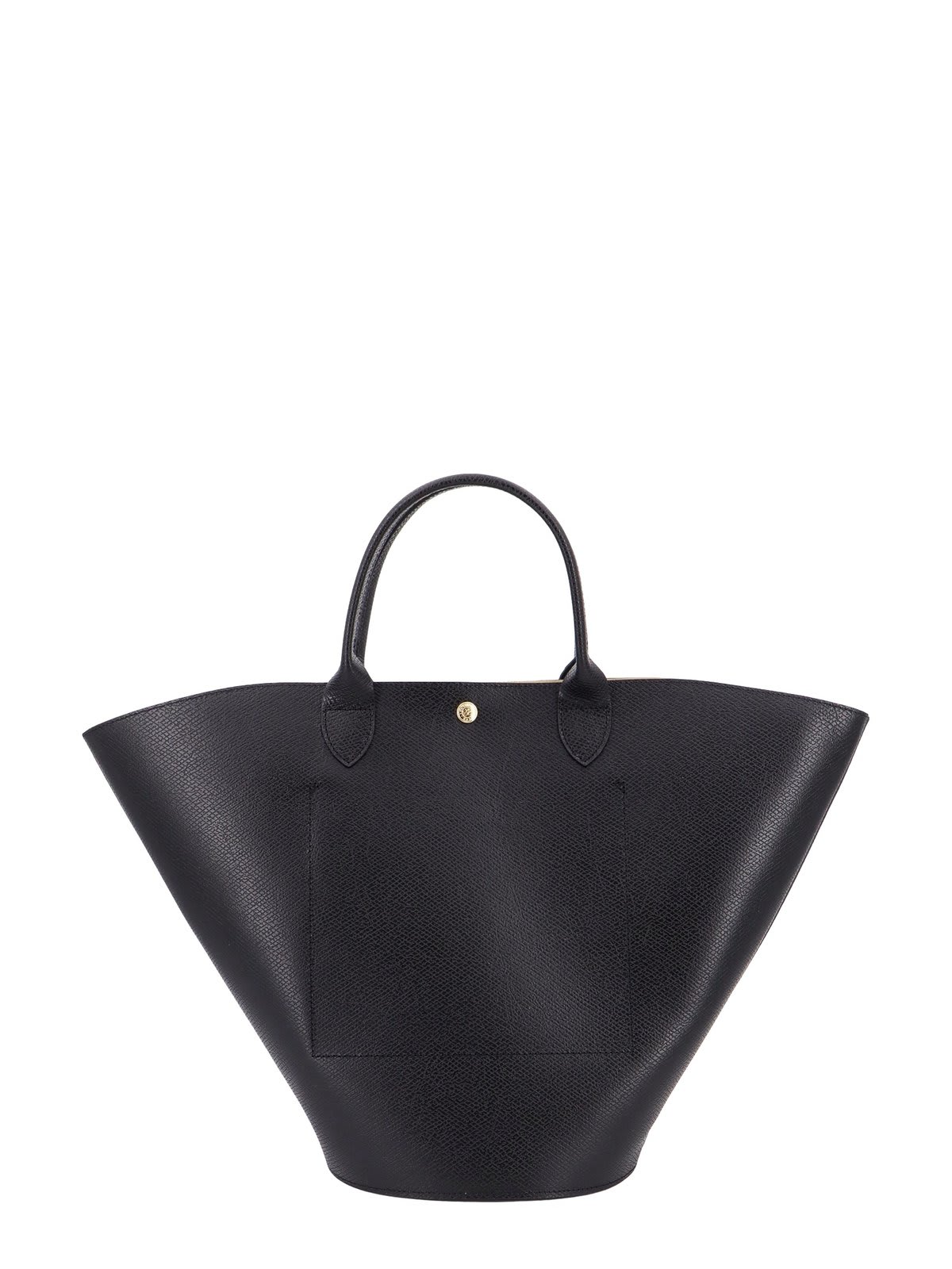 Shop Longchamp Xl Épure Logo Debossed Tote Bag In Black