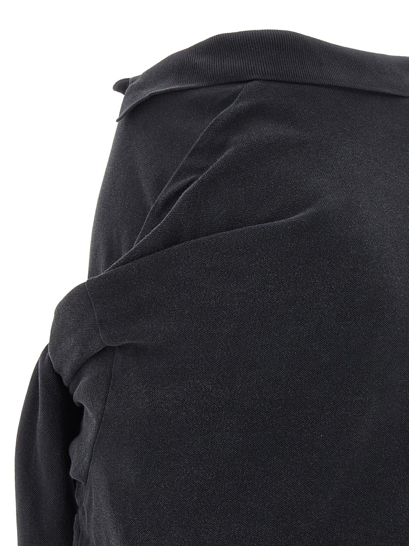 Balenciaga Knotted Polo Skirt In Black