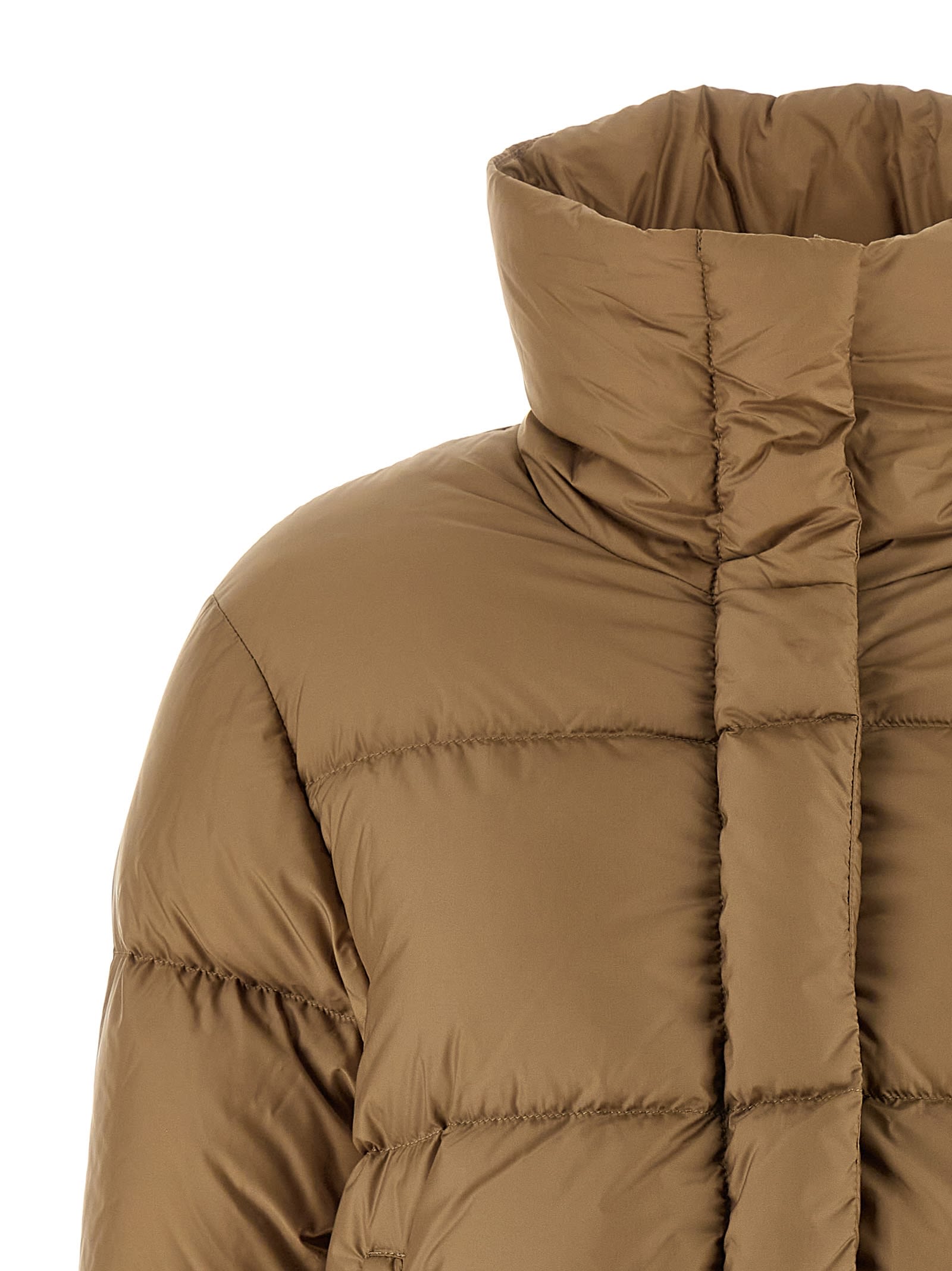 Max Mara The Cube Seica Down Jacket In Brown