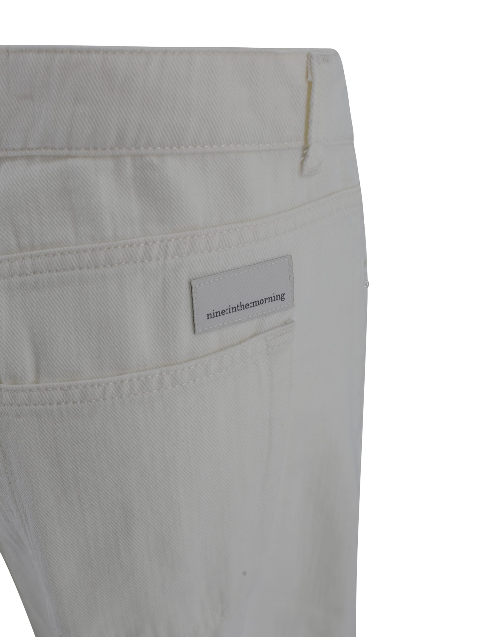 Nine In The Morning Mid-rise Trousers In Gray