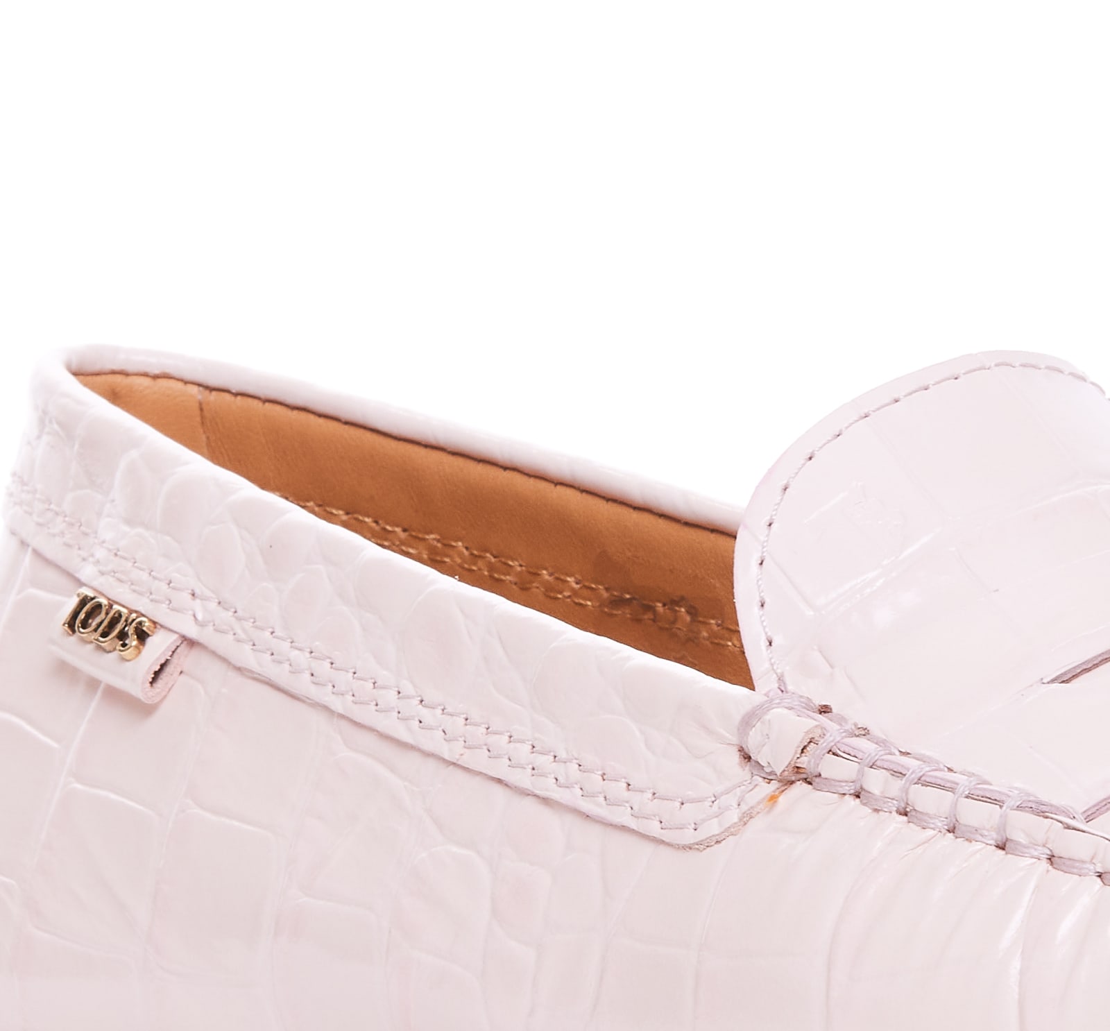 Shop Tod's Gommino Loafers In Pink