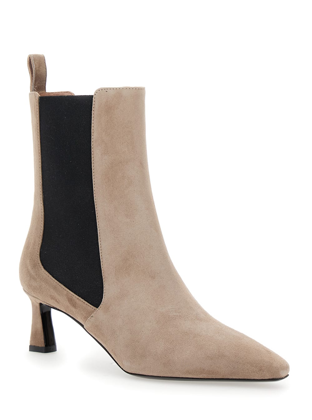 Shop Pollini Scarponcino Donna Camoscio In Beige